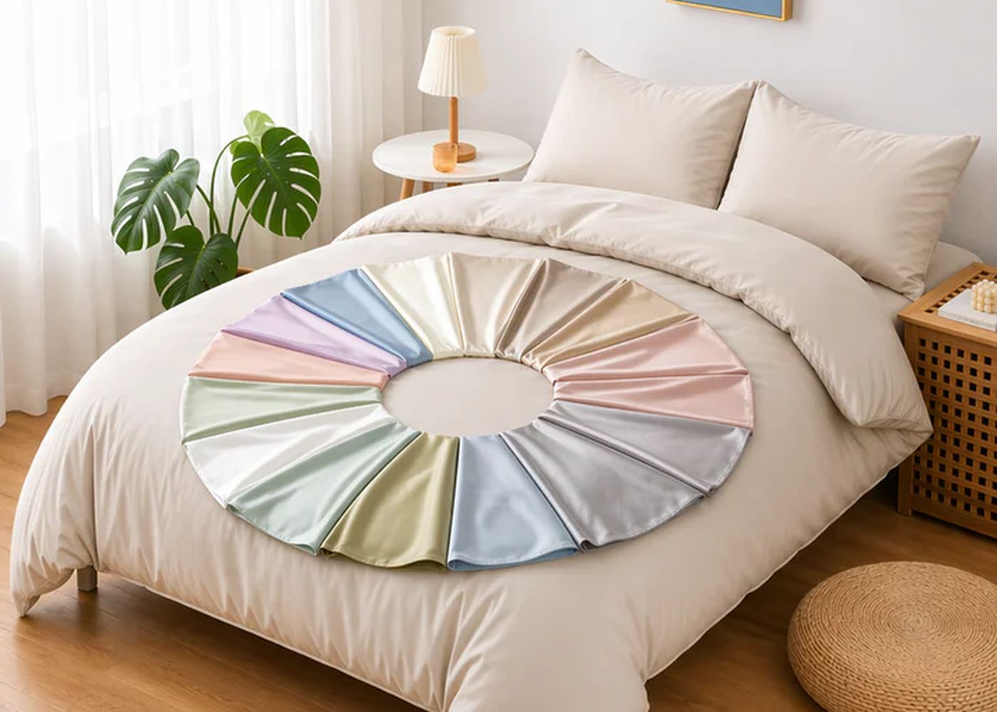 Custom fitted sheet pulled over a non-standard mattress